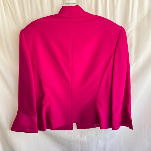 Daymor Formal Wear Dark Pink Size 10 Floor Length Dress with Bolero Jacket - Picture 9 of 14